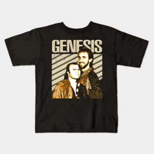 Watcher of the Threads Genesis Band T-Shirts, Keep a Stylish Vigil with Prog-Rock Flair Kids T-Shirt
